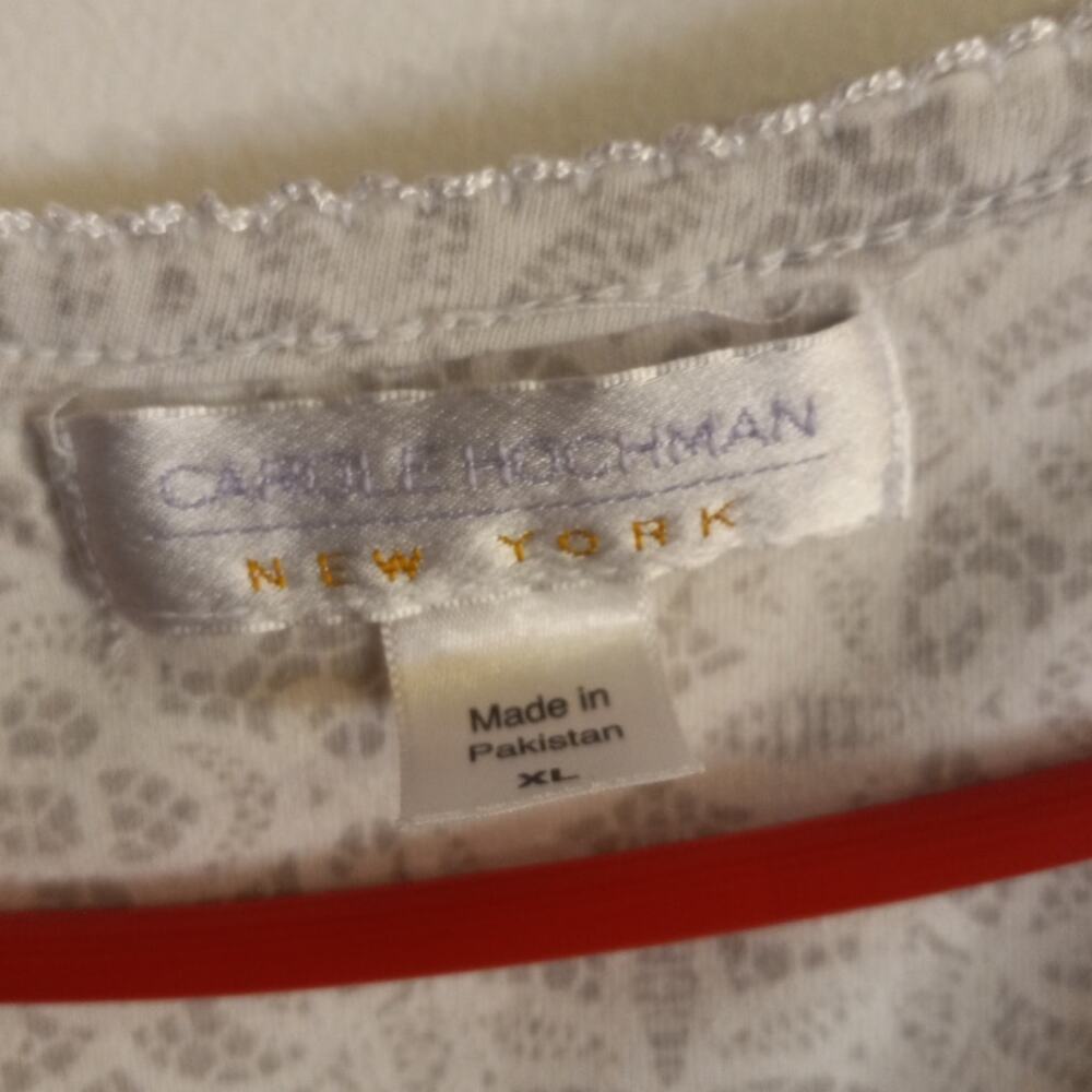 Carole Hochman Polka Dot Nightgown Cozycore Sleep Lounge Dress Sz XL Comfort - Picture 7 of 11